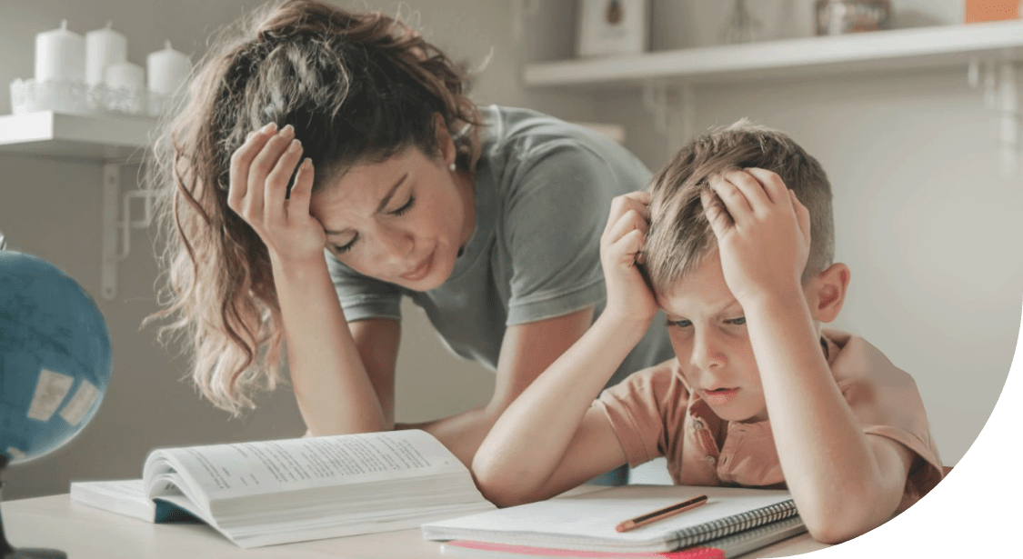 Parent Student Studying